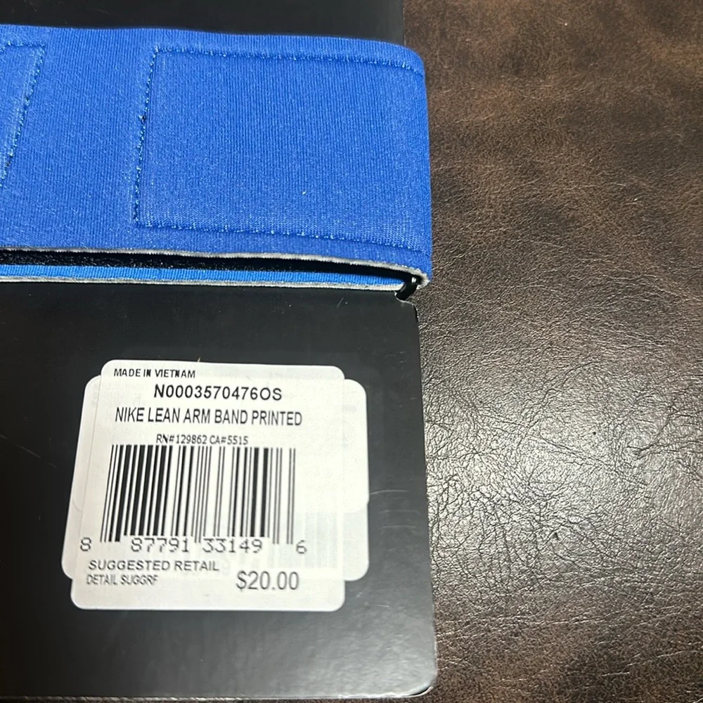 NIKE ARM BAND: BLUE/GRAY: NEW WITH TAGS